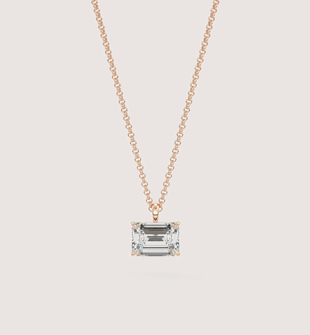 The OG Emerald (East-West) - Rose Gold