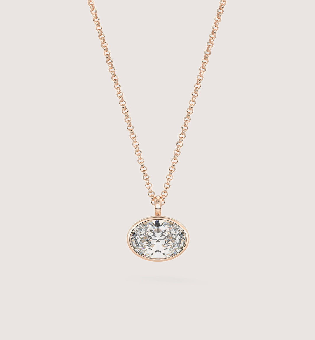 The Lowrider Oval (East-West) - Rose Gold