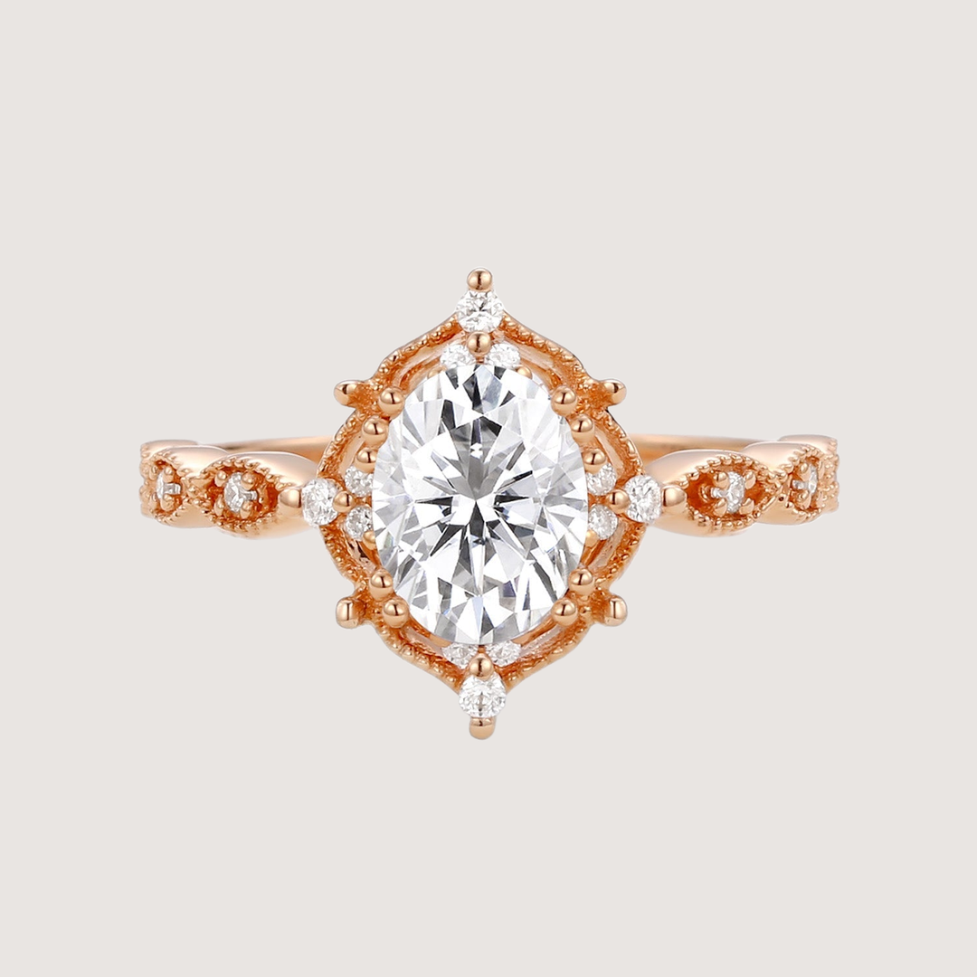 1.5ct Moissanite Signature Vintage Engagement Ring - The ‘Charlotte’ Ring