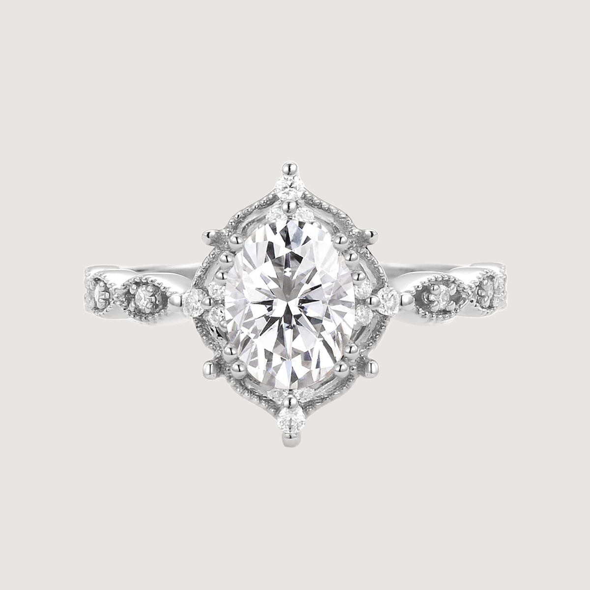 1.5ct Moissanite Signature Vintage Engagement Ring - The ‘Charlotte’ Ring
