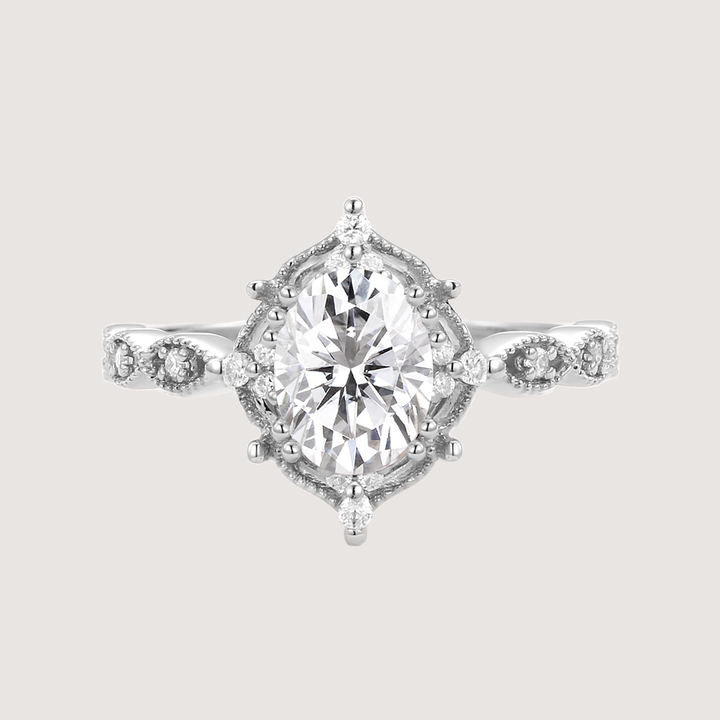 1.5ct Moissanite Signature Vintage Engagement Ring - The ‘Charlotte’ Ring