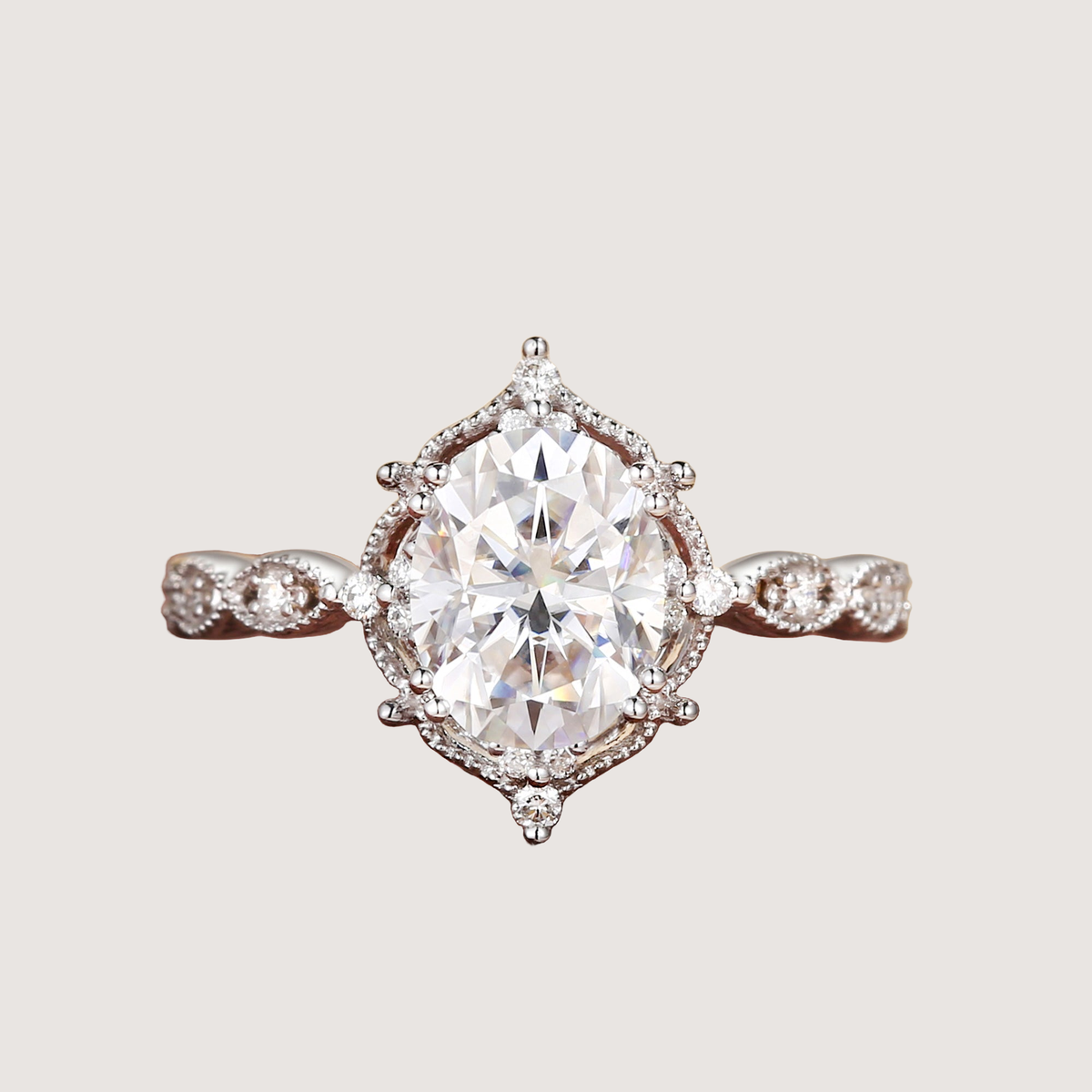 1.5ct Moissanite Signature Vintage Engagement Ring - The ‘Charlotte’ Ring