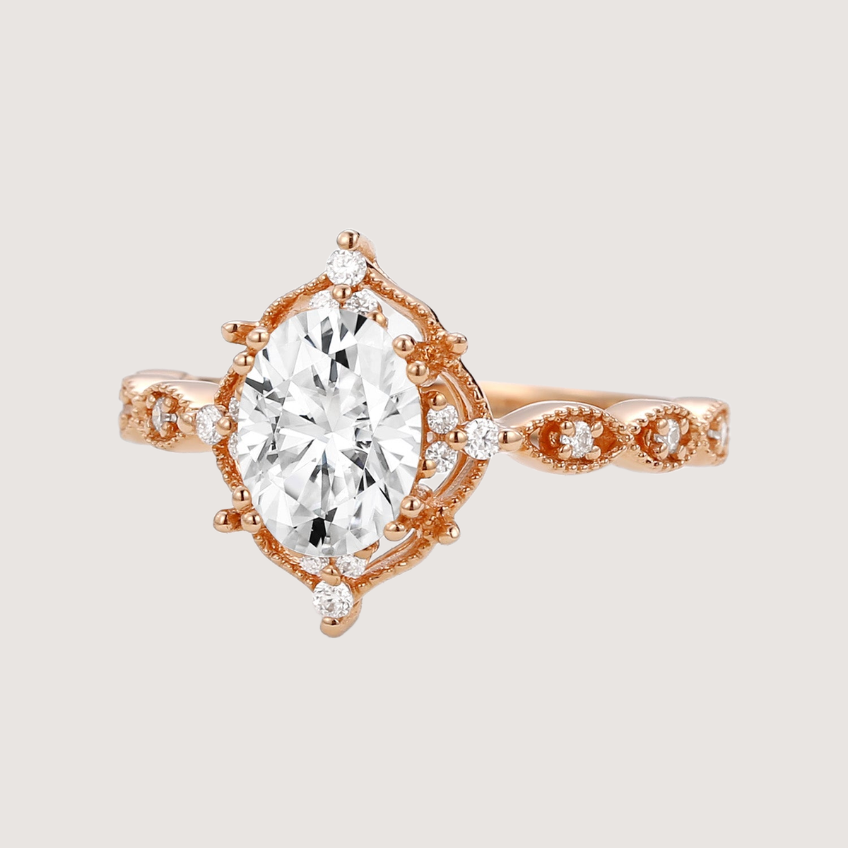 1.5ct Moissanite Signature Vintage Engagement Ring - The ‘Charlotte’ Ring