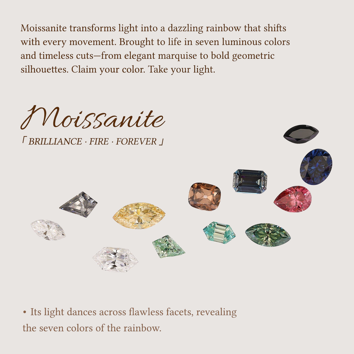 Marquise Moissanite Leafy Engagement Ring Sets 2pcs - Peony
