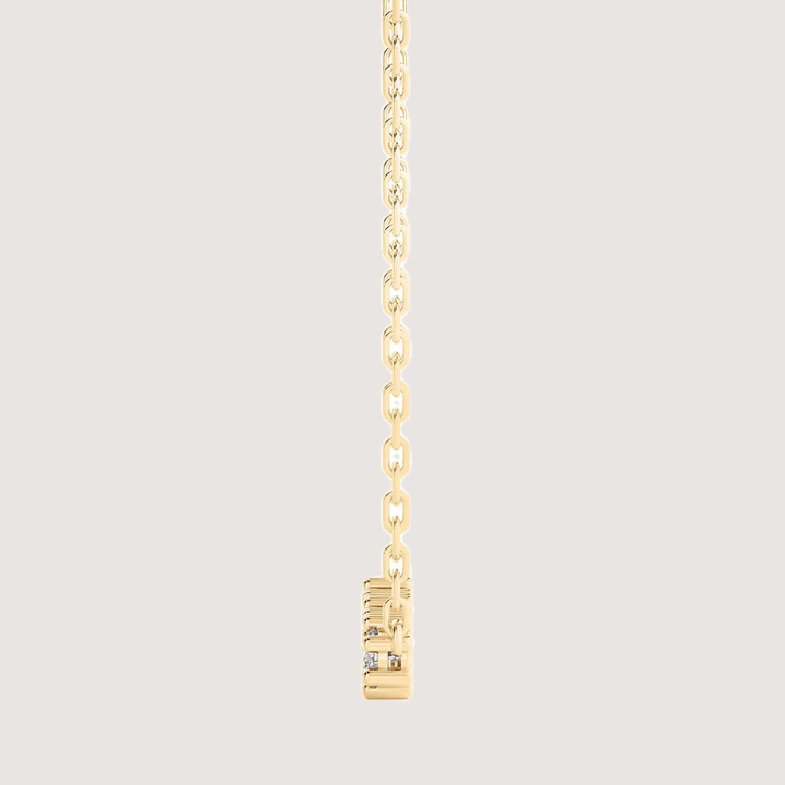 0.50ctw 5 Stone Moissanite Bar Necklace — image 3