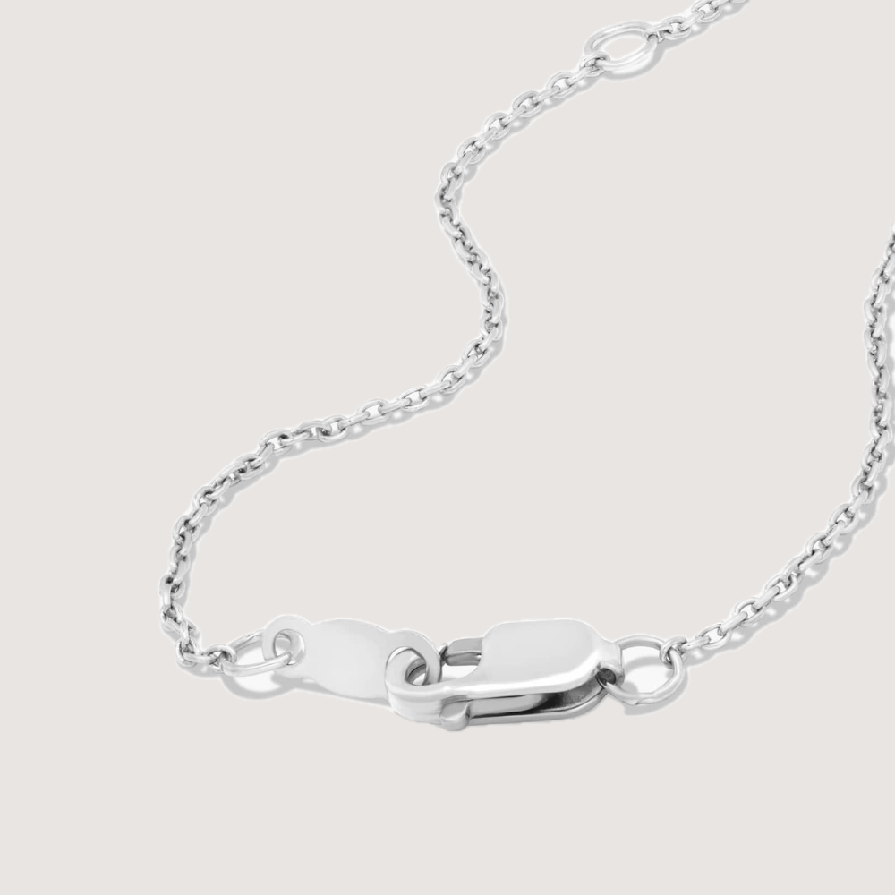 Marquise Cut Bezel Set Moissanite Solitaire Necklace — image 7