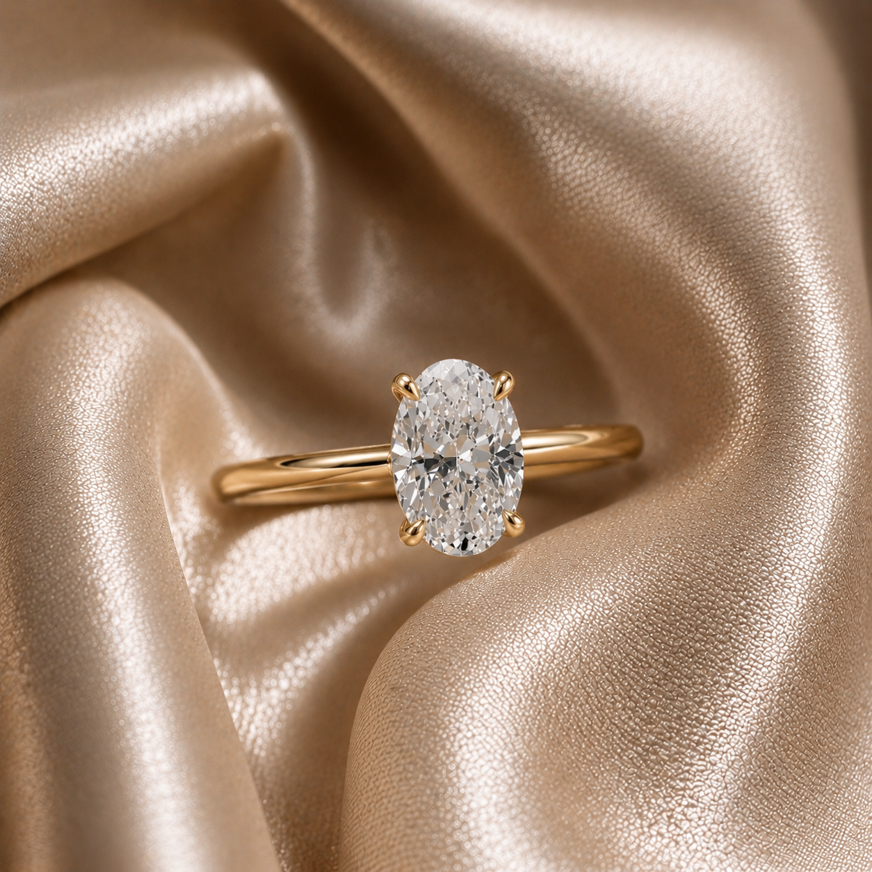 Francesca oval engagement ring